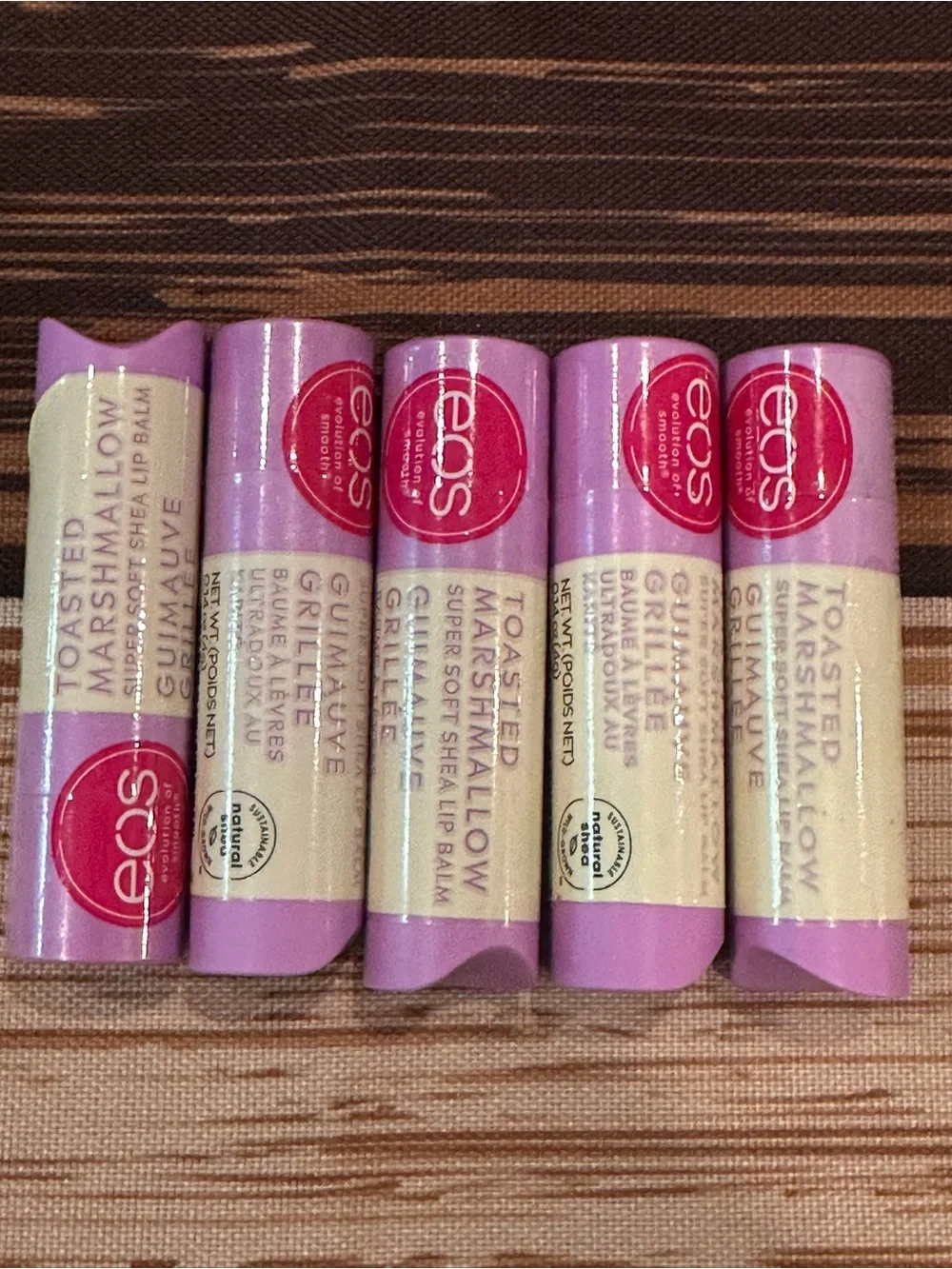 eos Toasted Marshmallow Lip Balm - Soft Lilac Moisturizing Stick